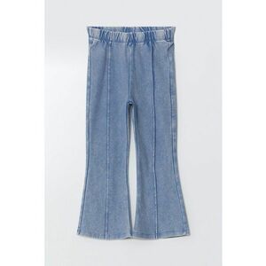 Colanti cu croiala ampla si aspect de denim imagine