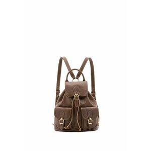 Rucsac de piele cu buzunare cu clapa imagine