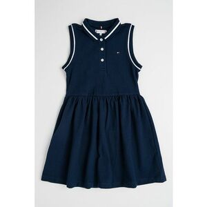 Rochie evazata cu guler polo - fara maneci imagine