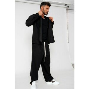Set Camasa cu capse si pantalon lung Black 15362 imagine