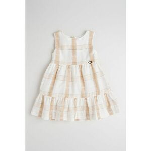 Rochie in carouri - din amestec de in si bumbac imagine