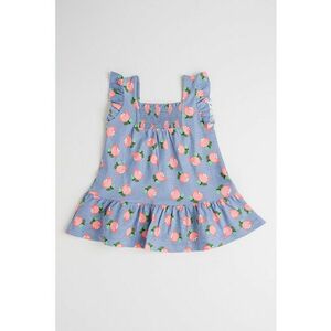 Rochie de bumbac cu imprimeu imagine