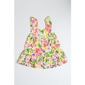 Rochie din amestec de bumbac cu model floral imagine