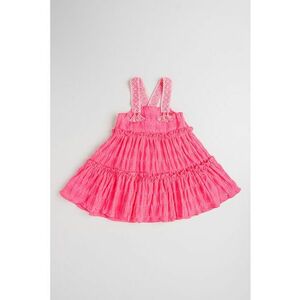 Rochie cu croiala in A si volane imagine