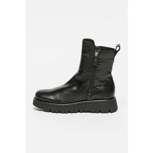 Ghete de piele cu talpa wedge imagine