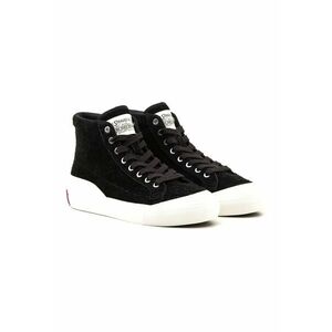 Tenisi mid-high de piele intoarsa cu logo imagine