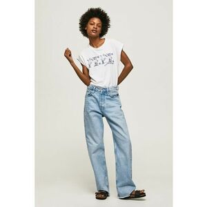 Tricou de bumbac cu detalii brodate imagine