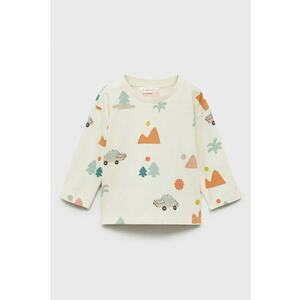 Bluza de bumbac cu decolteu la baza gatului imagine