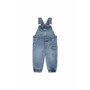 Salopeta de denim cu aplicatie logo imagine