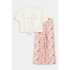 Pijama cu buzunare laterale si imprimeu imagine