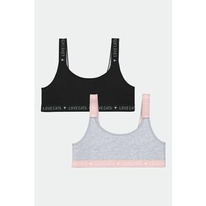 Set de bustiere cu imprimeu text - 2 piese imagine