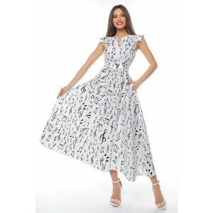 Rochie midi din bumbac cu un cordon imagine