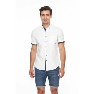 Camasa slim fit cu maneci scurte imagine