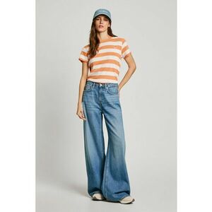 Tricou in dungi cu decolteu rotund imagine