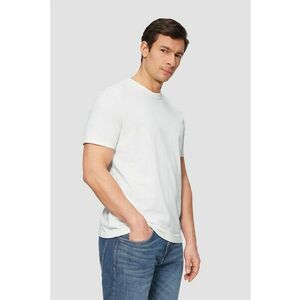 Tricou de bumbac cu decolteu la baza gatului imagine