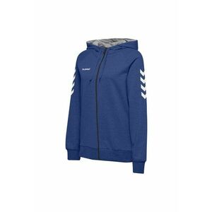 Hanorac Go Cotton Zip - albastru - femei imagine