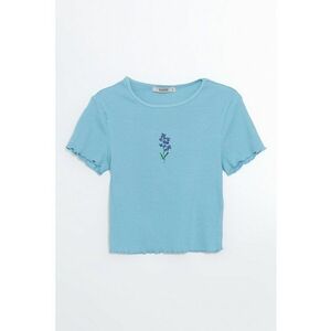 Tricou cu detaliu brodat imagine