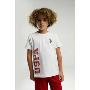 Set de tricou cu decolteu la baza gatului si pantaloni imagine