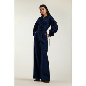 Set format din bluza si pantalon lung Renata - Maro imagine