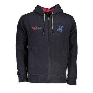 Hanorac sport pentru barbati cu fermoar si logo albastru inchis 55743 imagine