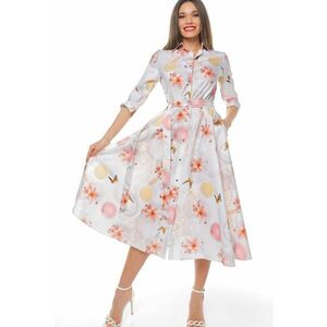 Rochie-camasa evazata cu cordon in talie imagine