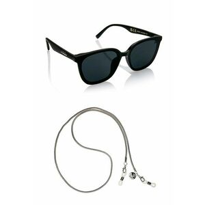 Ochelari de soare patrati unisex cu lant imagine