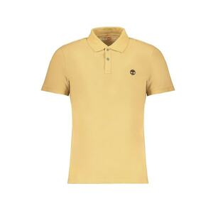 Tricou polo barbati - cu mini logo brodat - Slim fit - Bej imagine