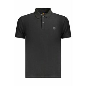 Tricou polo barbati - cu mini logo brodat - Slim fit - Negru imagine