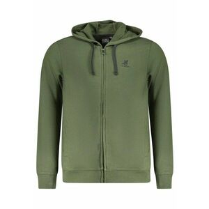 U.S. Grand POLO hanorac barbati cu fermoar si gluga - logo brodat - cu buzunare - verde imagine