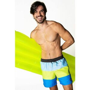 Pantaloni scurti de baie cu model colorblock imagine