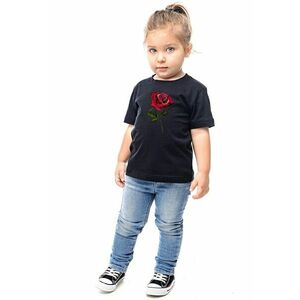 Tricou cu decolteu la baza gatului si imprimeu grafic imagine