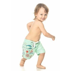 Pantaloni scurti de baie cu imprimeu nautic imagine