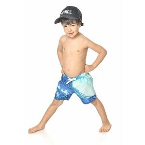 Pantaloni scurti de baie cu model si snururi de ajustare imagine