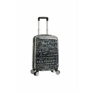 Troler Cabina SW36820 - Policarbonat - 4 Roti Duble - 55 cm - Negru imagine