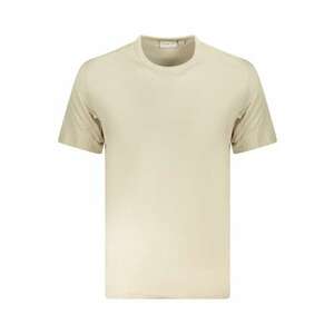 Jeans Tricou BADGE REGULARTEE barbati - cu logo brodat - Regular fit - Bej imagine