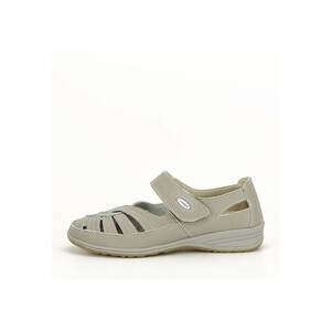 Balerini piele naturala Dorina gri M5 1640 imagine