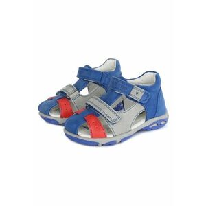 Sandale Baietei - din Piele - cu Scai - Flexibile - AC290-7003A - 19 - Albastru imagine