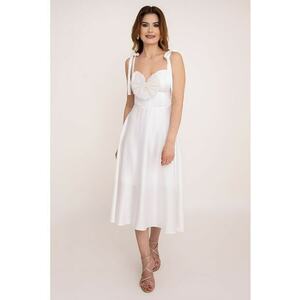 Rochie midi cu decolteu sweetheart Pearl imagine