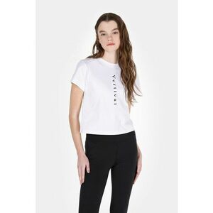 Tricou din bumbac cu decolteu la baza gatului imagine