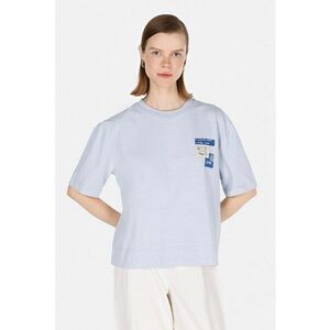 Tricou lejer cu decolteu la baza gatului imagine