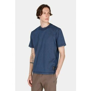 Tricou cu decolteu la baza gatului si model uni imagine