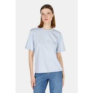 Tricou din bumbac cu decolteu la baza gatului imagine