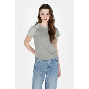 Tricou crop cu terminatie rotunda imagine