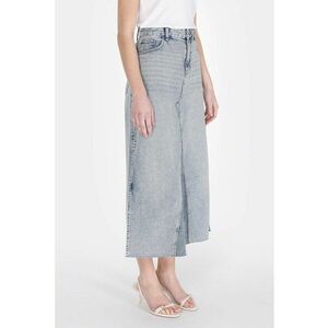 Fusta midi din denim imagine