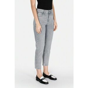 Blugi crop cu talie inalta imagine