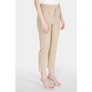 Pantaloni crop cu talie inalta imagine