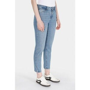 Blugi crop cu talie inalta imagine