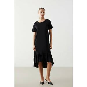 Rochie asimetrica de bumbac imagine