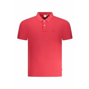 Tricou polo barbati - cu logo - Regular fit - Rosu imagine
