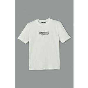 Tricou cu imprimeu text imagine
